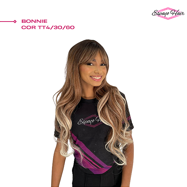 PERUCA WIG BONNIE COR TT4/30/60 - COM FRANJA - FASHION LINE