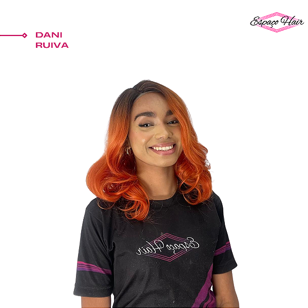 WIG LACE DANI COR RUIVA - FASHION LINE - ORGANICO PREMIUM