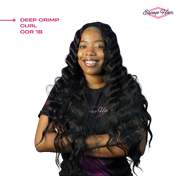 PERUCA WIG LACE DEEP CRIMP CURL COR 1B