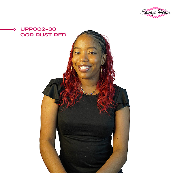 RABO DE CAVALO NATURAL WAVE COR RUST RED - ORGANICO