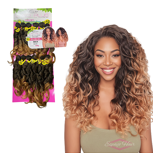 CABELO LISO ONDULADO NICA - FIBRA DE PROTEINA - MODERN GIRL LUXO PLUS