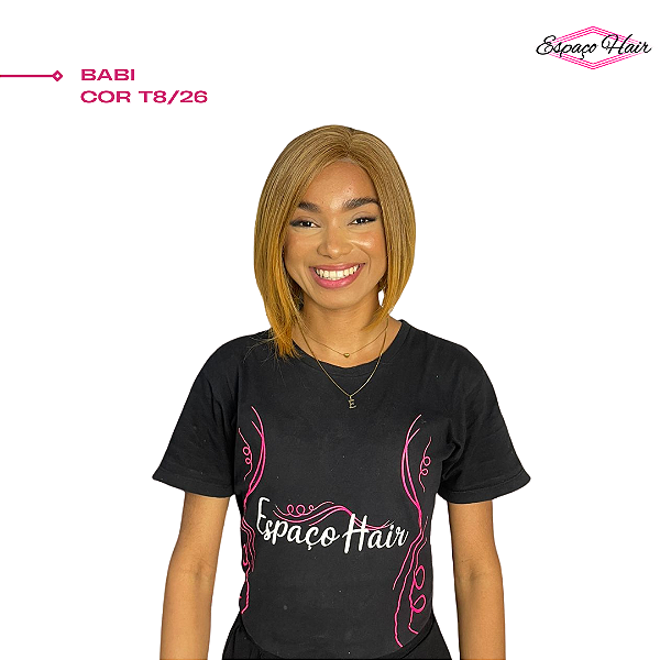 Lace Wig Babi Fibra Futura Cor T8/26 - Fashion Line