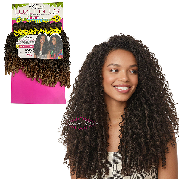 CABELO CACHEADO KAIA - MODERN GIRL - BIO PROTEINA - 65/70/75CM
