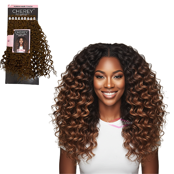 CABELO CAHEADO DIVA - BIO NATURAL - CHEREY - HUMAN HAIR TOUCH