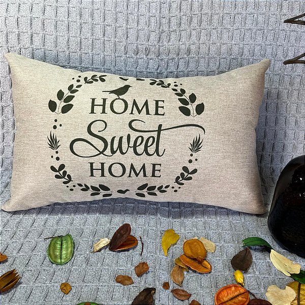 Capa Baguete bella Estampada 30x50 (home sweet)