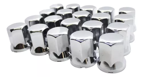 Capa de Porca Sextavada 32/33 Cromada - Kit com 20 Unidades