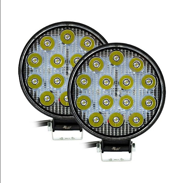 Par Farol Auxiliar LED 42W Redondo 20mm Slim