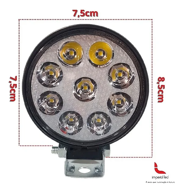 Par Farol Auxiliar LED 27W Maozinha Slim