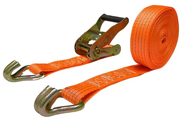 Kit Cinta e Catraca Amarração Carga 5 Toneladas 9 Metros Laranja
