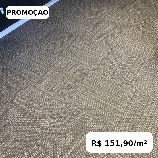 Carpete em Placas Belgotex em Florianópolis - Freeform - Ref. 004 Cloud - Embalagem com 5,00m²