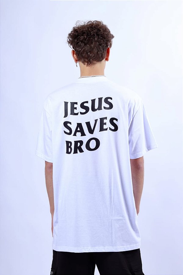 HERE I AMⓇ JESUS SAVES BRO WHITE UNISSEX