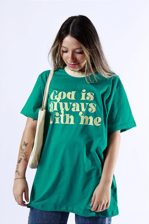 CAMISETA GOD IS ALWAYS WITH ME