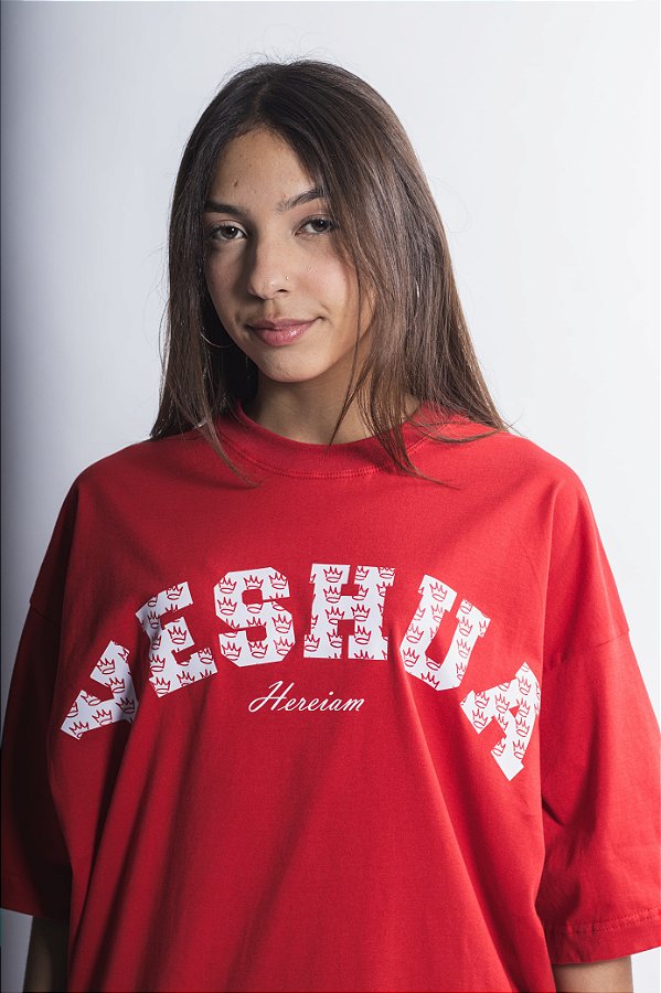 OVERSIZED YESHUA KING VERMELHA UNISSEX