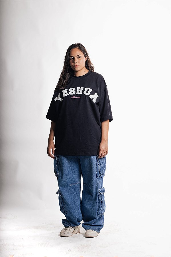 OVERSIZED YESHUA BLACK UNISSEX