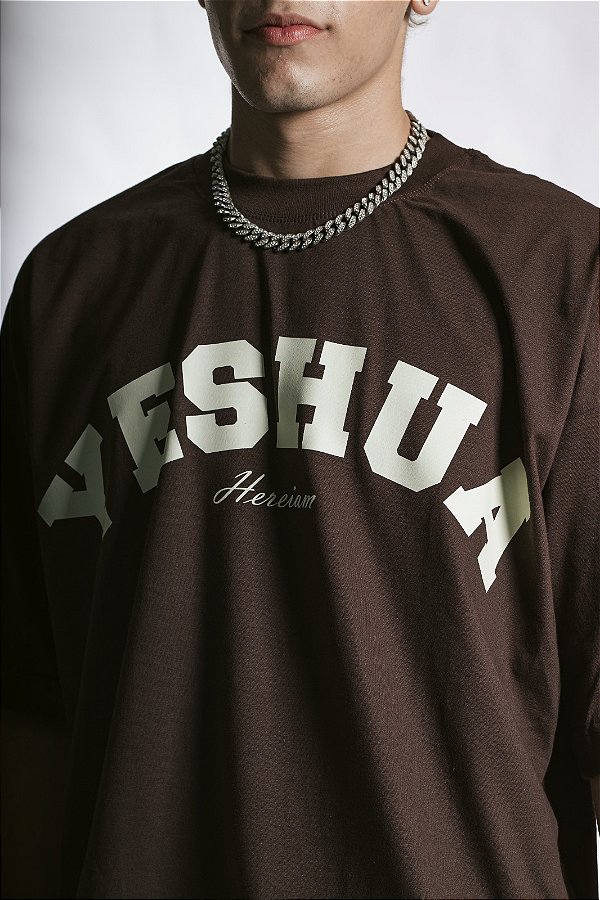 OVERSIZED YESHUA MARROM UNISSEX