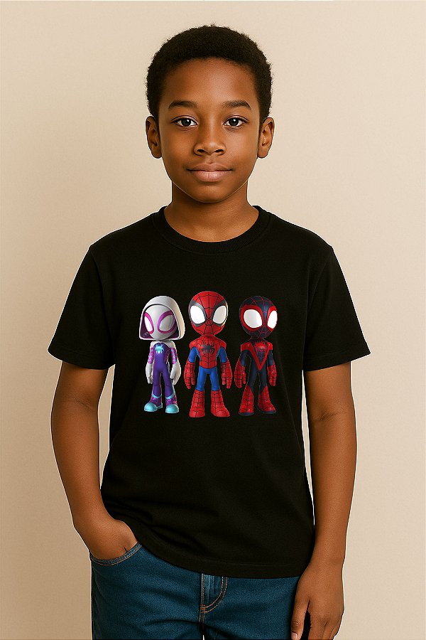 Camiseta Infantil Spidey Friends