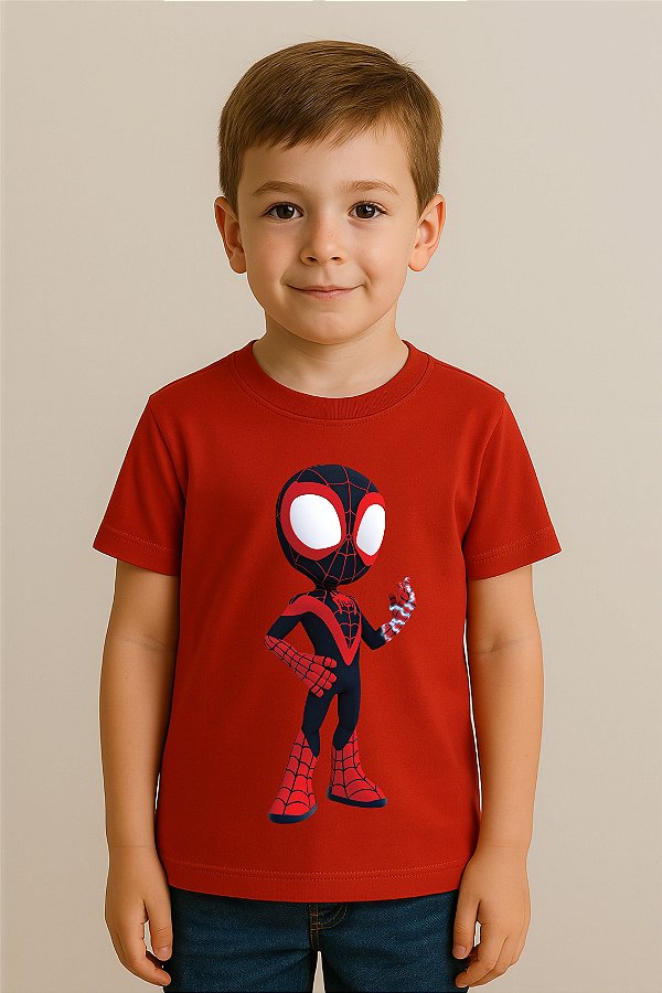 Camiseta Infantil Homem-Aranha Miles