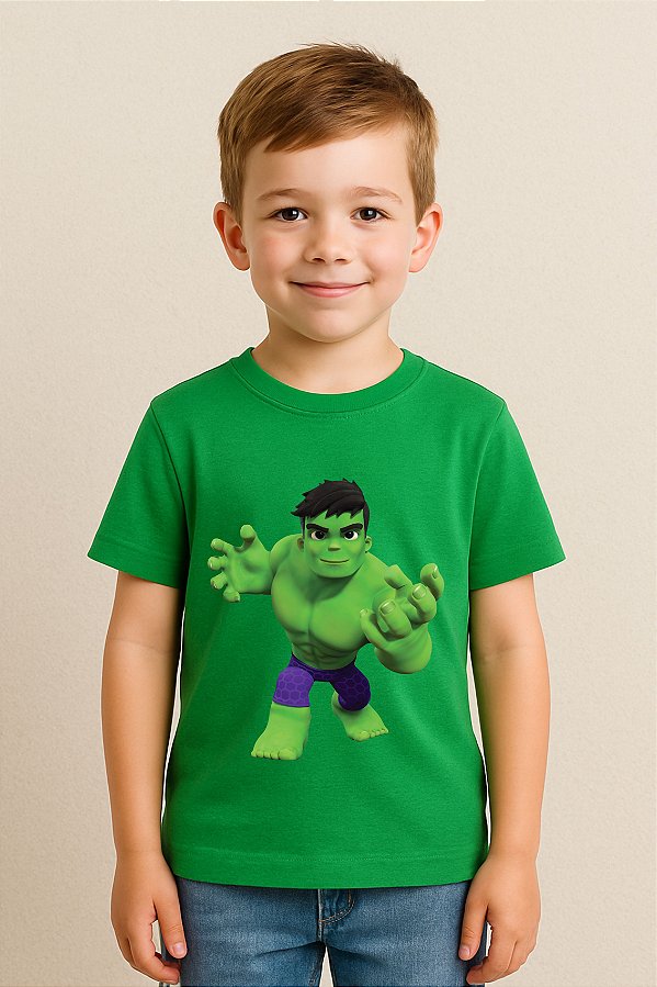 Camiseta Infantil Hulk