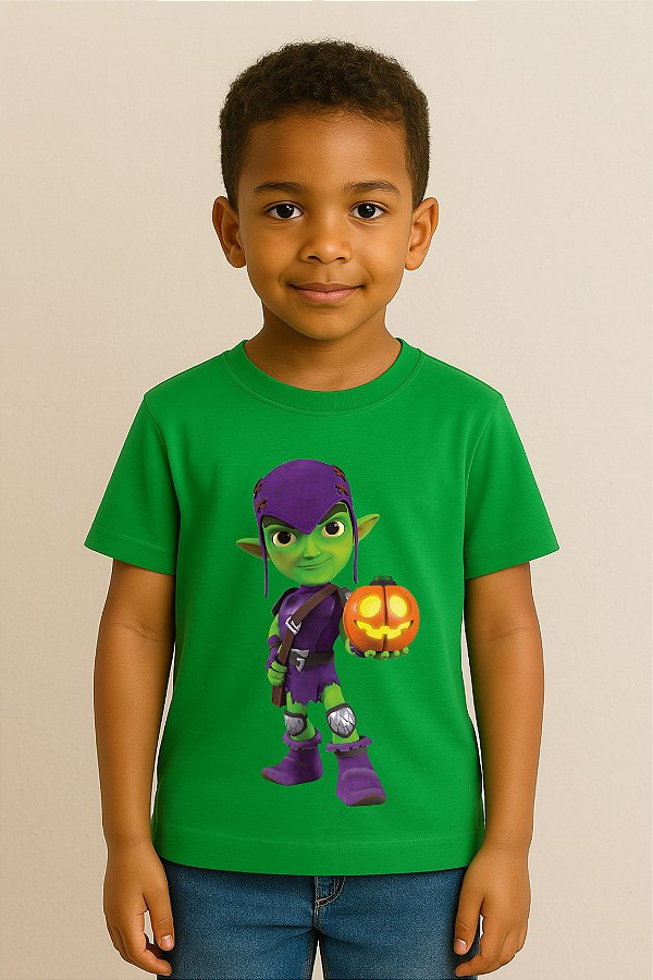 Camiseta Infantil Duende Verde