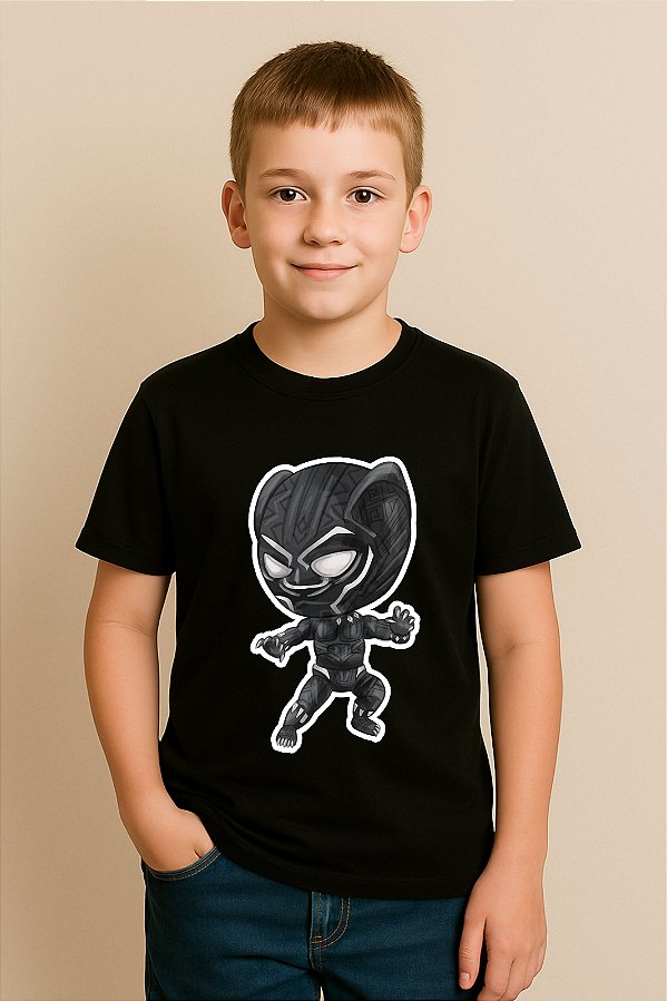 Camiseta Infantil Pantera Negra