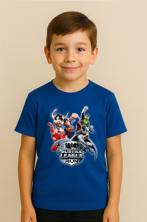 Camiseta Infantil Liga Da Justiça