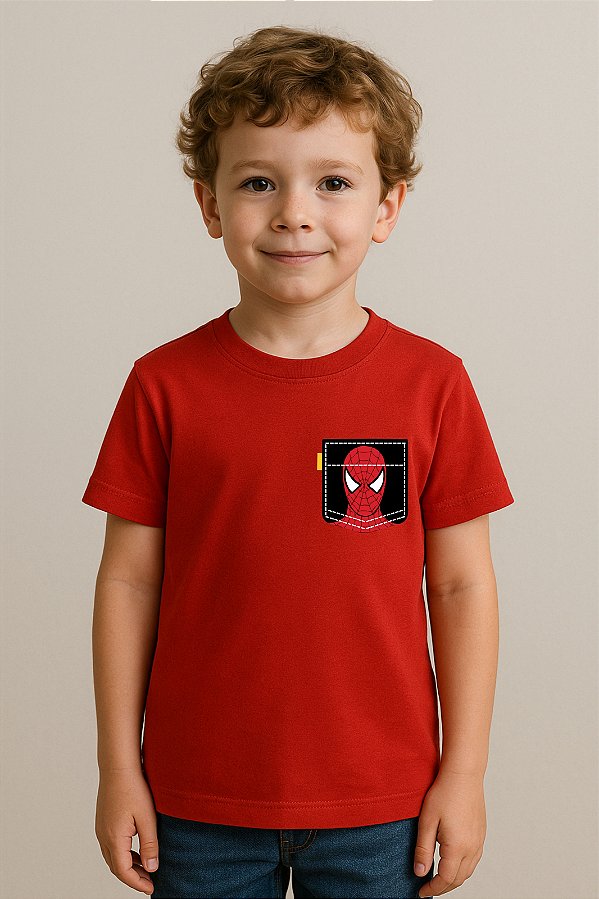 Camiseta Infantil Homem-Aranha