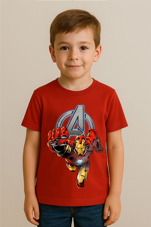 Camiseta Infantil Marvel Homem De Ferro