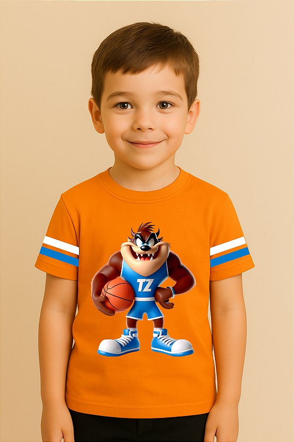 Camiseta Infantil Looney Tunes Taz