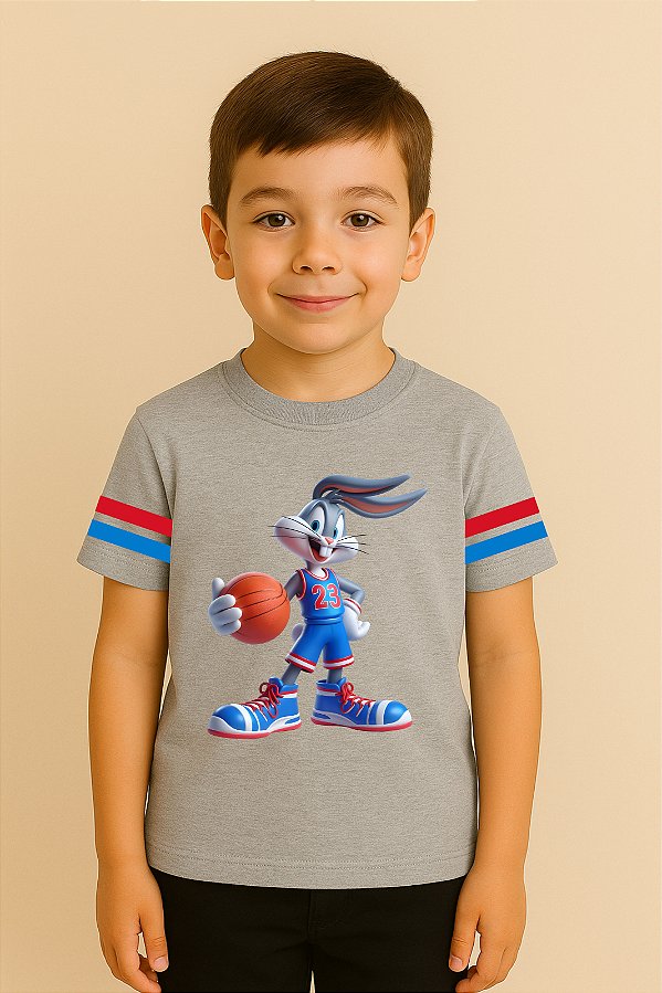 Camiseta Infantil Looney Tunes Perna Longa