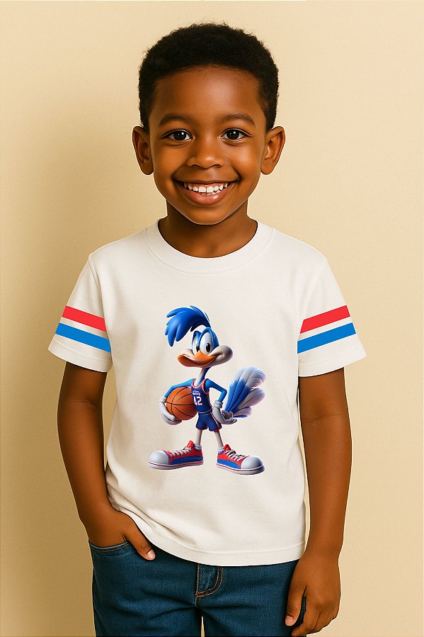 Camiseta Infantil Looney Tunes Papa-léguas