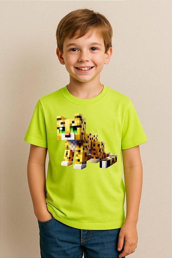 Camiseta Infantil Minecraft