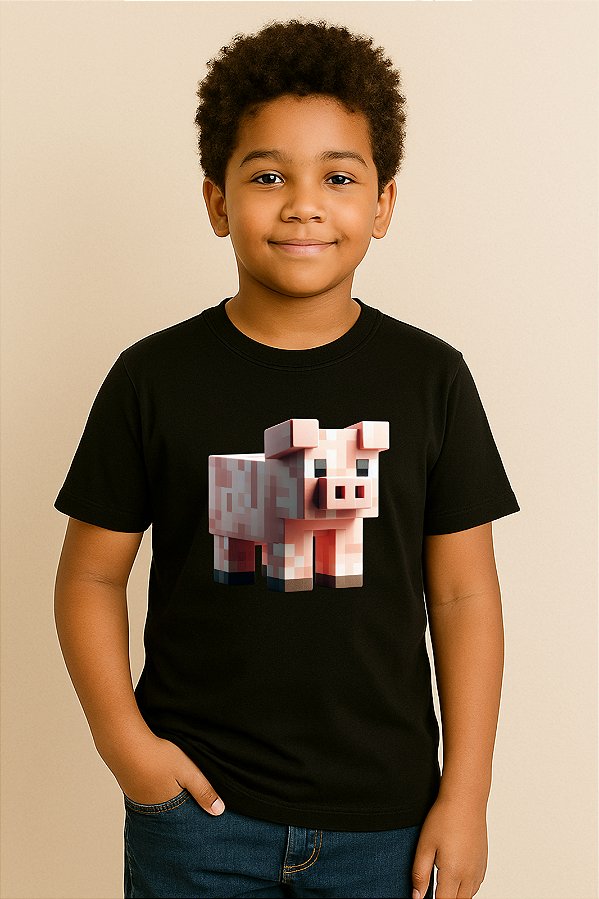 Camiseta Infantil Minecraft