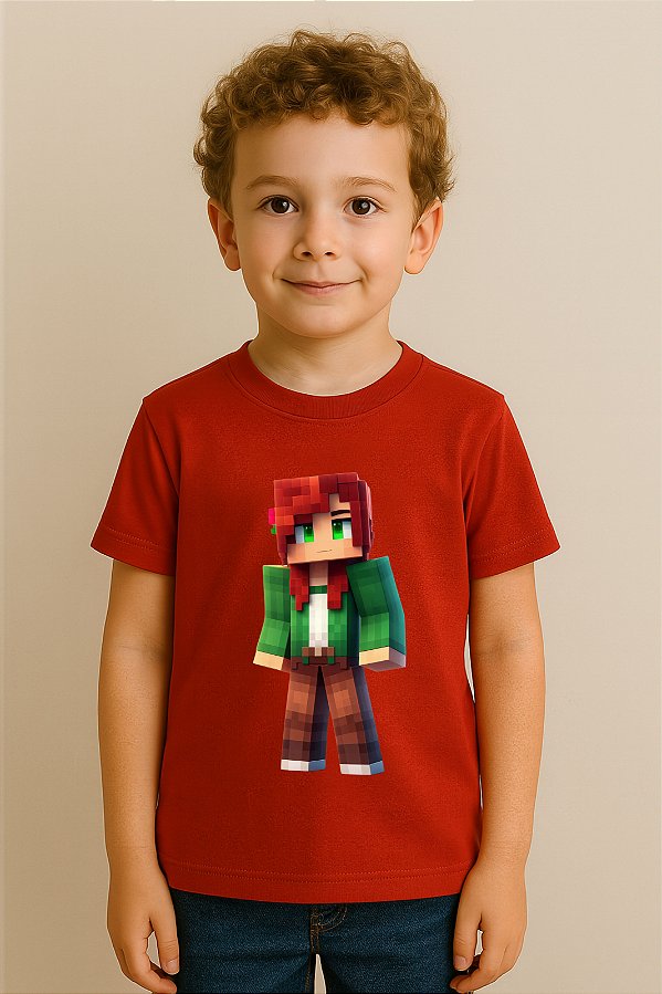 Camiseta Infantil Minecraft