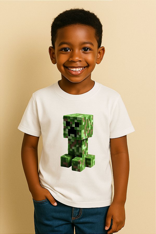 Camiseta Infantil Minecraft