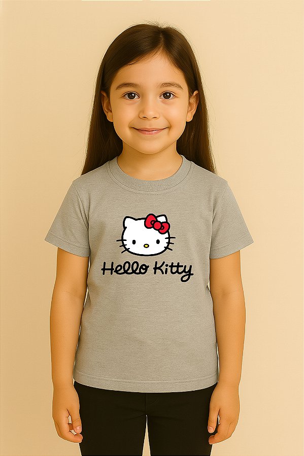Camiseta Infantil Hello Kitty