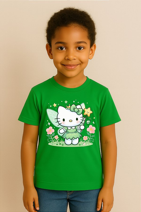 Camiseta Infantil Hello Kitty