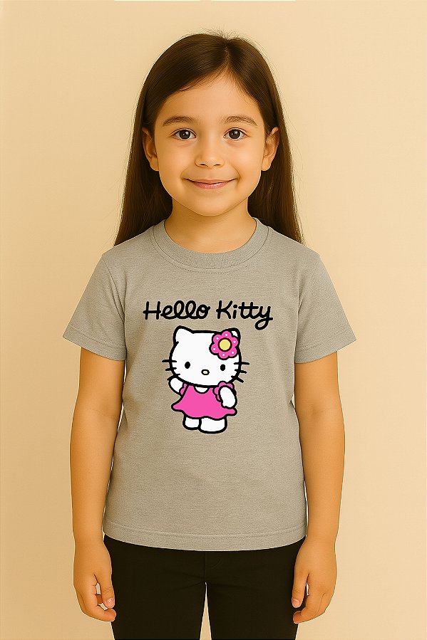Camiseta Infantil Hello Kitty