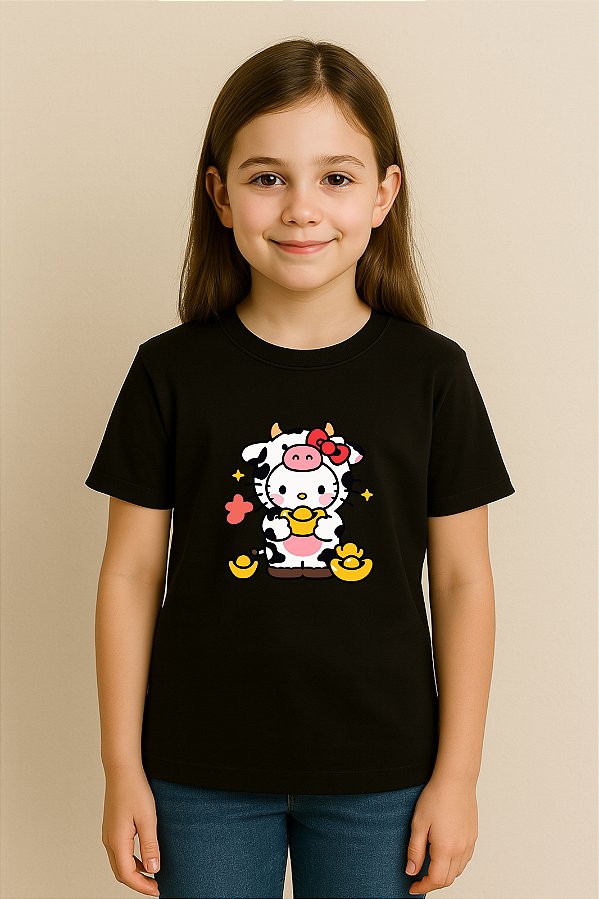 Camiseta Infantil Hello Kitty