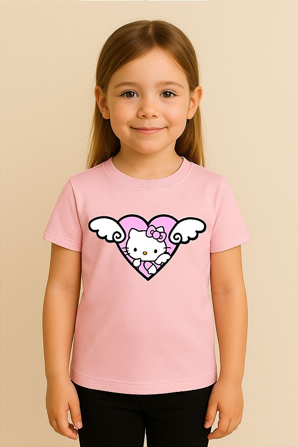 Camiseta Infantil Hello Kitty