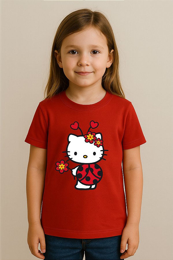 Camiseta Infantil Hello Kitty