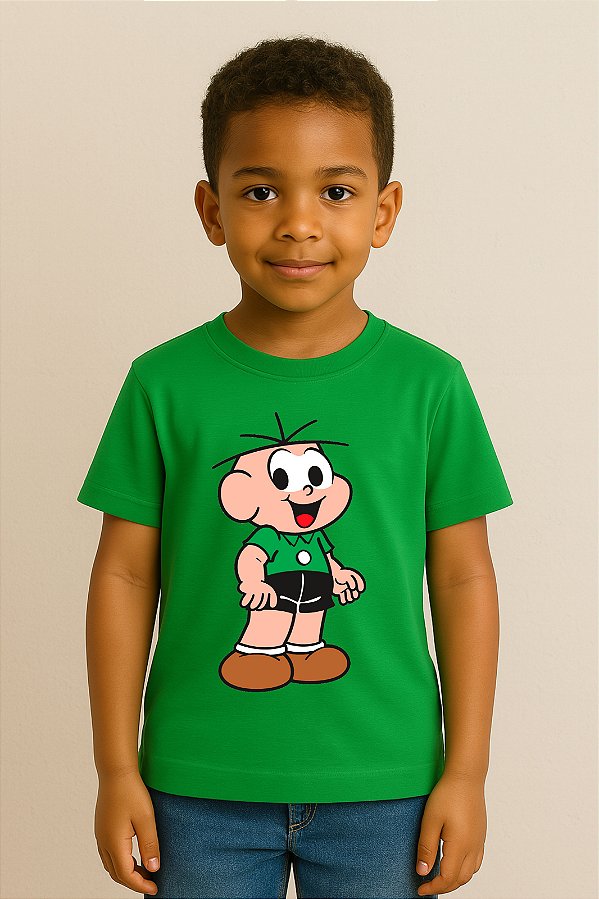 Camiseta Infantil Turma Da Mônica Cebolinha