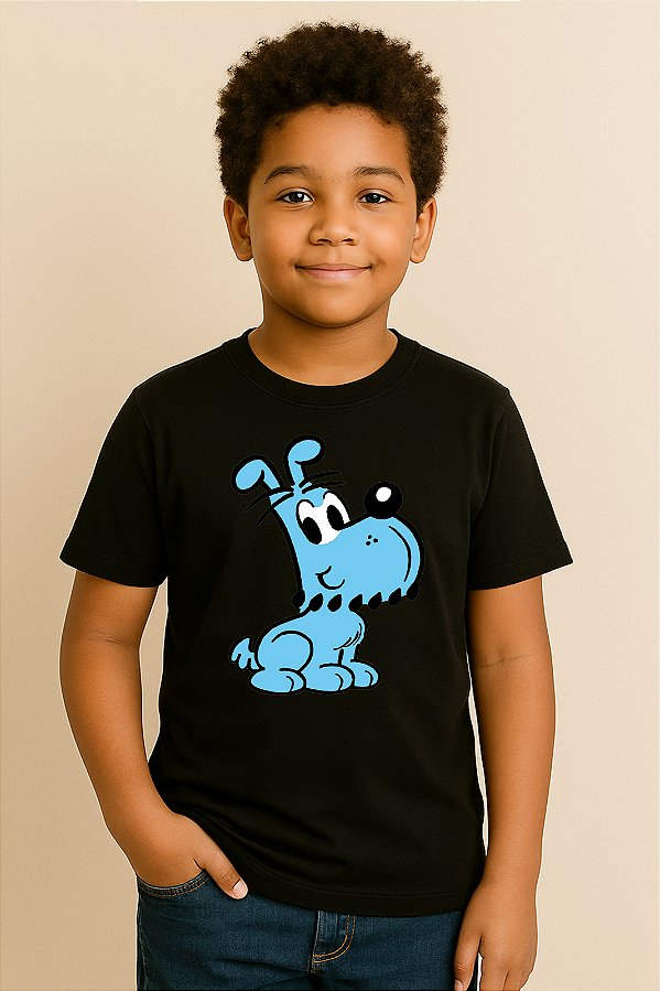Camiseta Infantil Turma Da Mônica Bidu