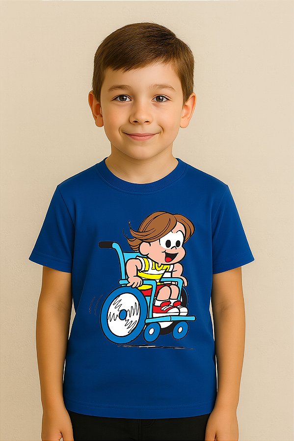 Camiseta Infantil Turma Da Mônica Luca