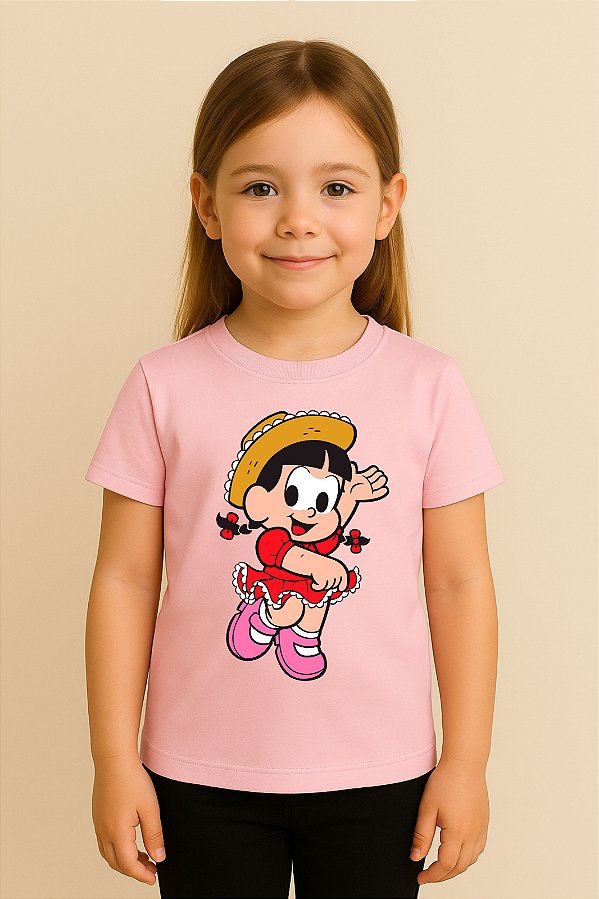 Camiseta Infantil Turma Da Mônica Rosinha