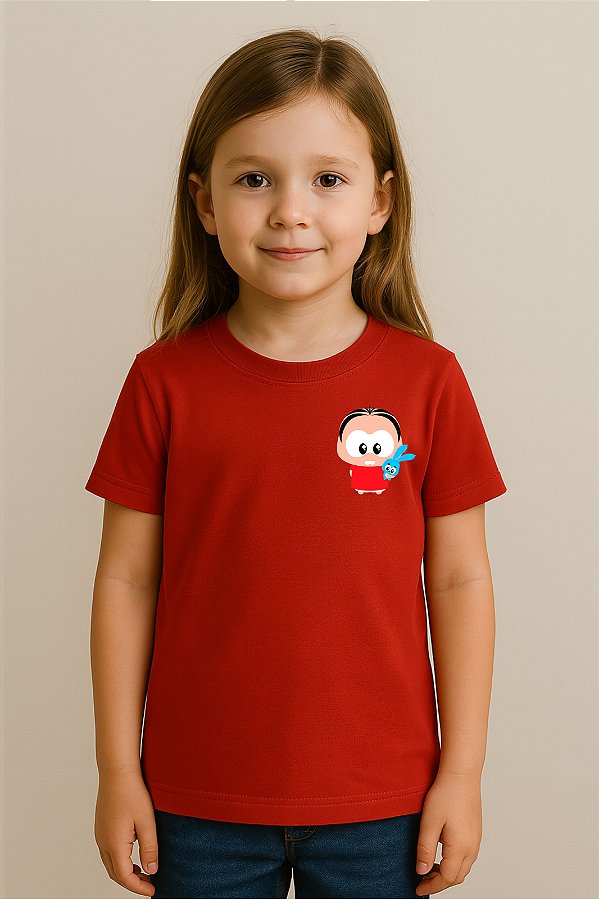 Camiseta Infantil Turma Da Mônica Mônica