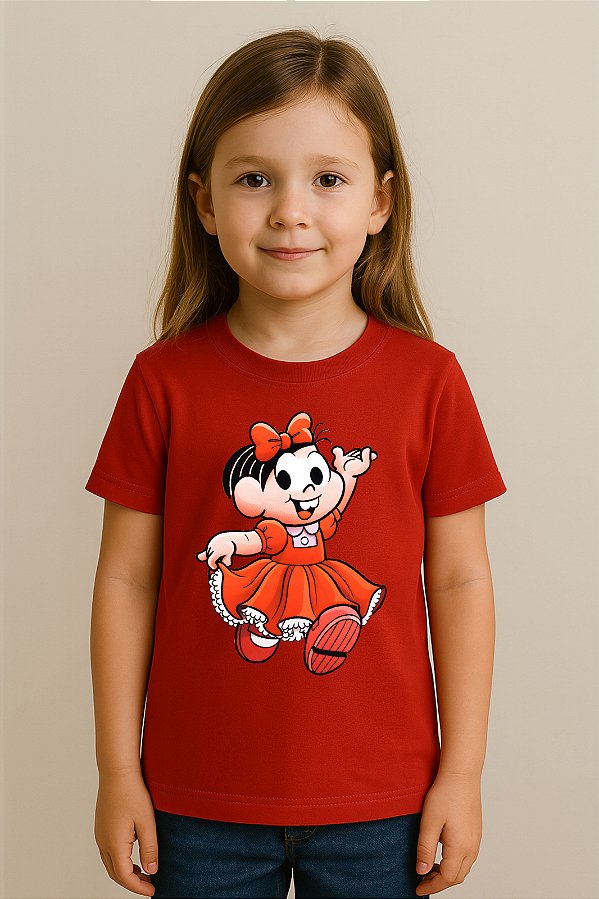 Camiseta Infantil Turma Da Mônica Mônica