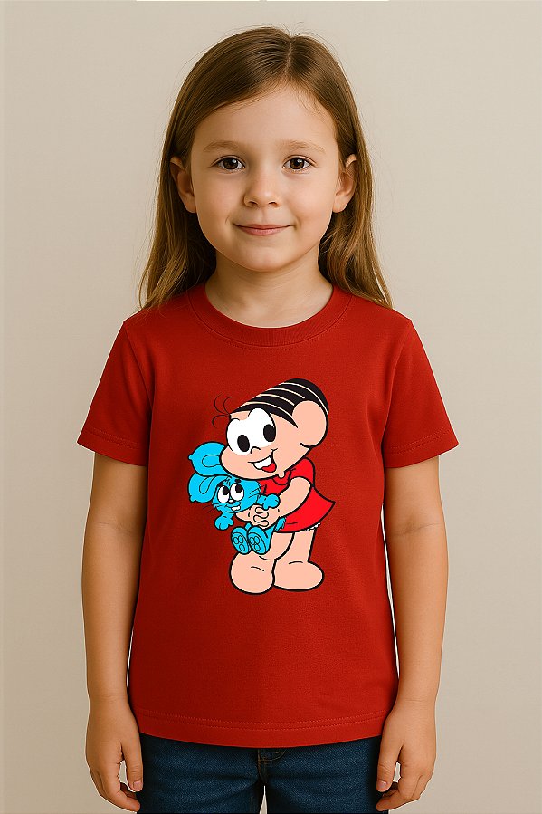 Camiseta Infantil Turma Da Mônica Mônica