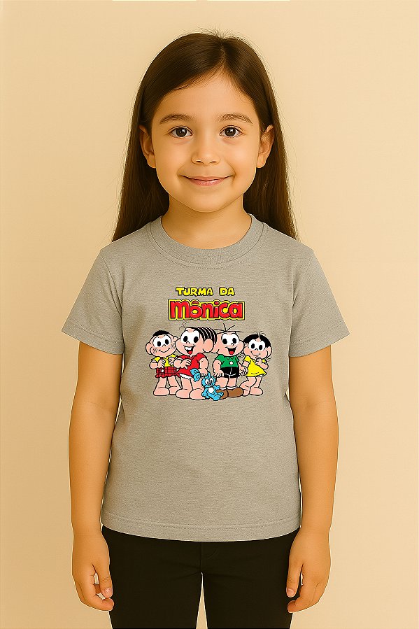 Camiseta Infantil Turma Da Monica