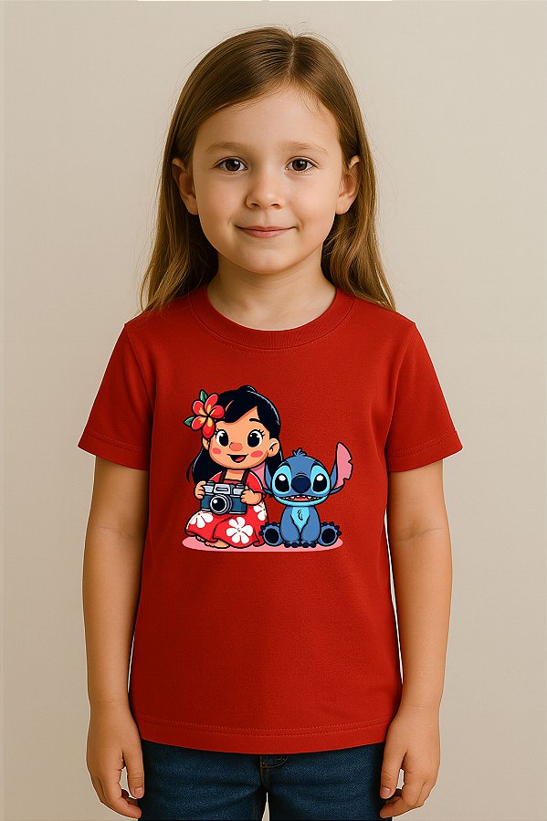 Camiseta Infantil Stitch