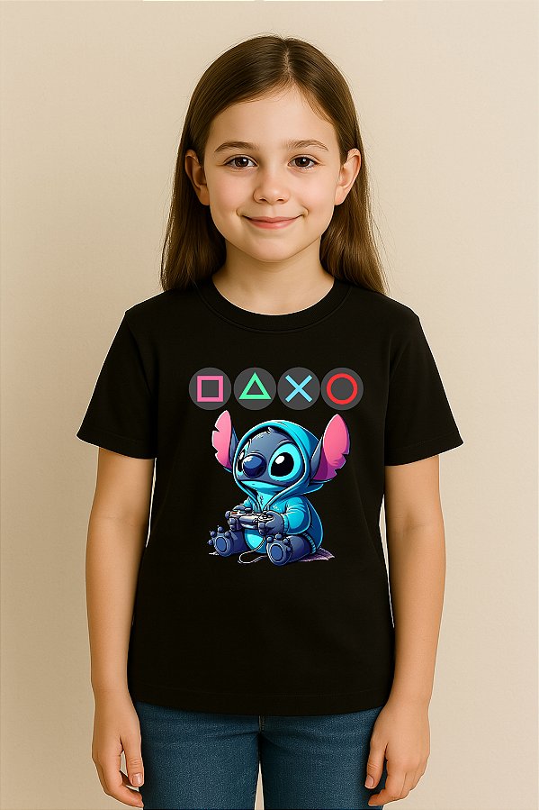 Camiseta Infantil Stitch